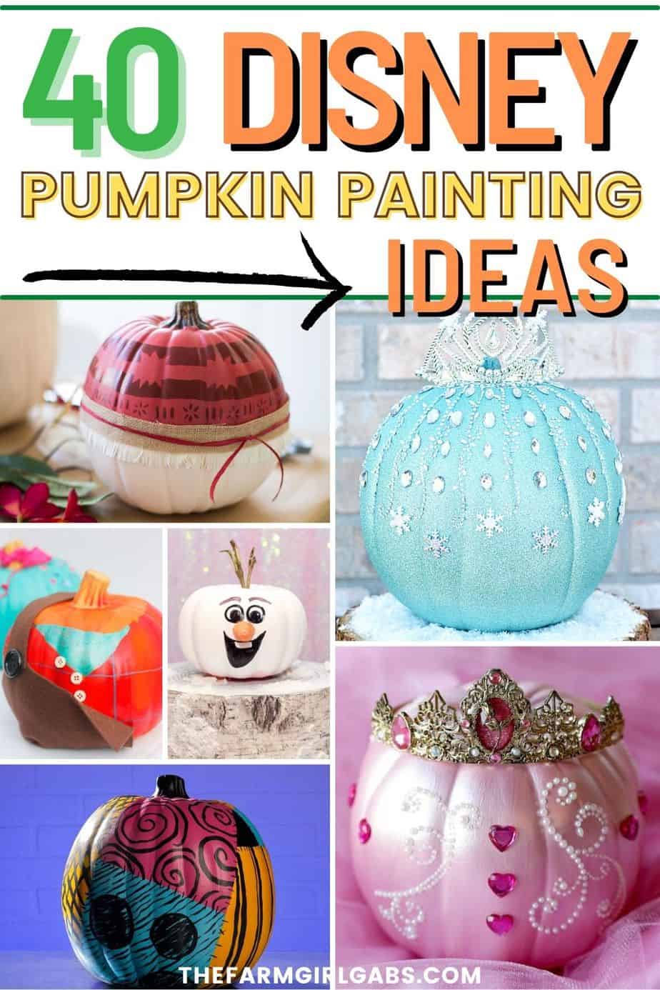 Disney Pumpkin Painting Ideas The Farm Girl Gabs   40 Disney Pumpkin Painting Ideas Pin 2 