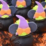 These bewitching Minnie Mouse Cauldron Cakes are a fun Disney Halloween cupcake recipe to serve. You'll love this easy Halloween treat recipe.