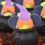 These bewitching Minnie Mouse Cauldron Cakes are a fun Disney Halloween cupcake recipe to serve. You'll love this easy Halloween treat recipe.
