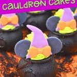 These bewitching Minnie Mouse Cauldron Cakes are a fun Disney Halloween cupcake recipe to serve. You'll love this easy Halloween treat recipe.