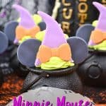 These bewitching Minnie Mouse Cauldron Cakes are a fun Disney Halloween cupcake recipe to serve. You'll love this easy Halloween treat recipe.