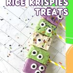 Prepare a fun and yummy Halloween snack for the spooky season with these Monster Rice Krispies Treats. These easy Halloween treats are flavorful, adorable, and perfect for children’s parties and Halloween gatherings with family and friends. You can make your own homemade Rice Krispies treats or use the store-bought variety.