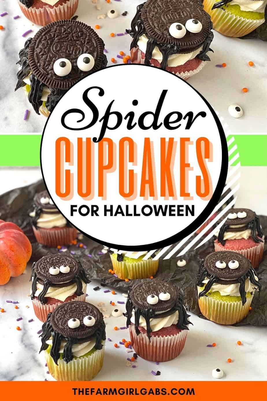 Oreo Spider Cupcakes For Halloween - The Farm Girl Gabs®