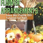 no carge pumpkin flower arrangements