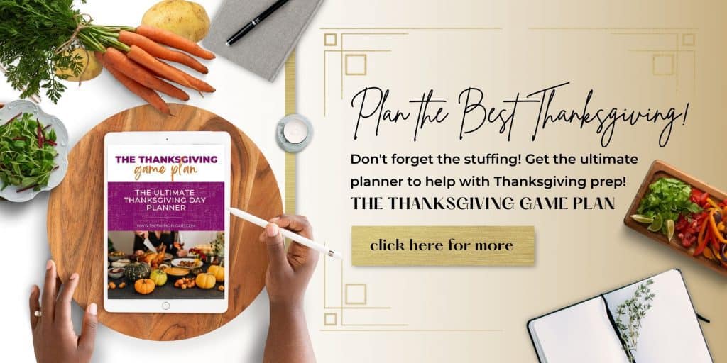 printable Thanksgiving Planner