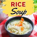 Ready for an ultimate comfort food recipe? Soothe your soul with a flavorful homemade meal when following this easy Chicken Rice Soup recipe. It’s easy to prepare and perfect to serve on those cold days when you need something warm and soothing in your system. This homemade chicken and rice soup recipe is easy to make and so delicious.