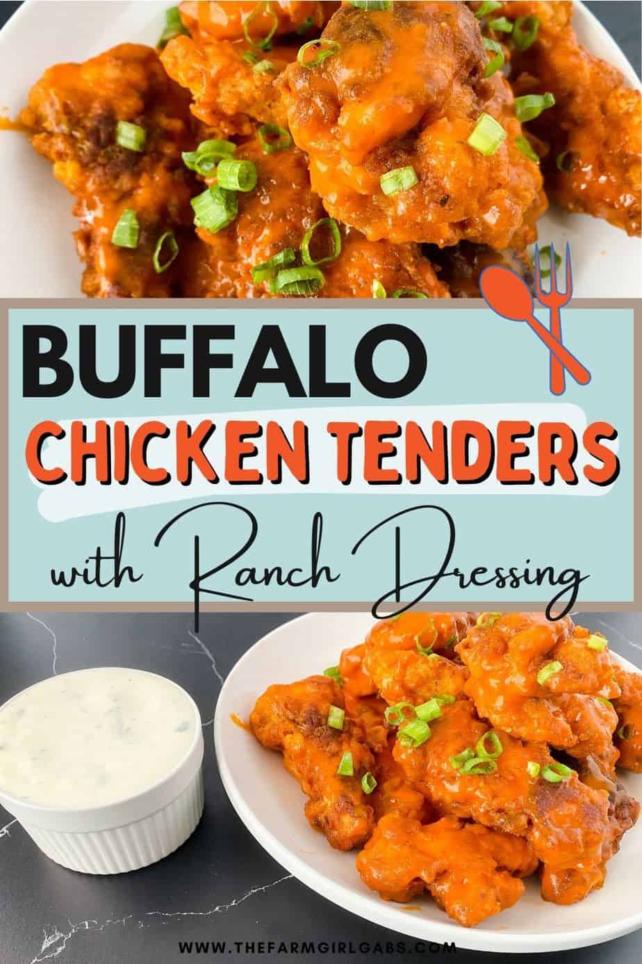 Buffalo Chicken Tenders With Ranch Dipping Sauce - The Farm Girl Gabs®