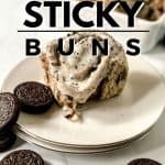 Oreo sticky buns are perfect for a quick breakfast or a sweet and delicious dessert. And they have Oreos in the recipe so what's not to love about them? Sticky buns are such a classic treat for breakfast or dessert. If you’re a fan of Oreo cookies, you’re going to love these Oreo Sticky Buns. This easy OREO sweet roll recipe is full of sweet flavor with a chocolate twist, making them an incredible dessert to serve after dinner.