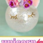This magical Unicorn Christmas Ornament is an easy DIY ornament to make for your Christmas tree this year! Kids will enjoy making this homemade ornament.