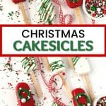 Get in the Christmas spirit with this fun and flavorful Holly Jolly Cakesicle recipe. Not only do these cake pop treats look good and make the perfect treat for guests, but they’re also absolutely delicious!