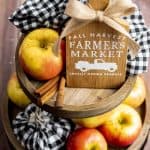Fall is finally here, which means that all of those fun fall crafts are finally here. One craft that anyone would love to do this fall is this fall farmers' market cutting board.