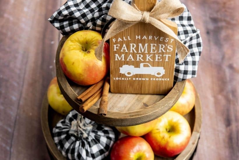 Fall is finally here, which means that all of those fun fall crafts are finally here. One craft that anyone would love to do this fall is this fall farmers' market cutting board.