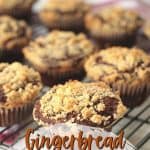 Easy, simple and perfect for the holiday season. These Gingerbread Streusel Muffins are a perfect easy muffin recipe to celebrate the upcoming holiday season. This easy muffin recipe is a delicious grab-and-go breakfast or snack idea.
