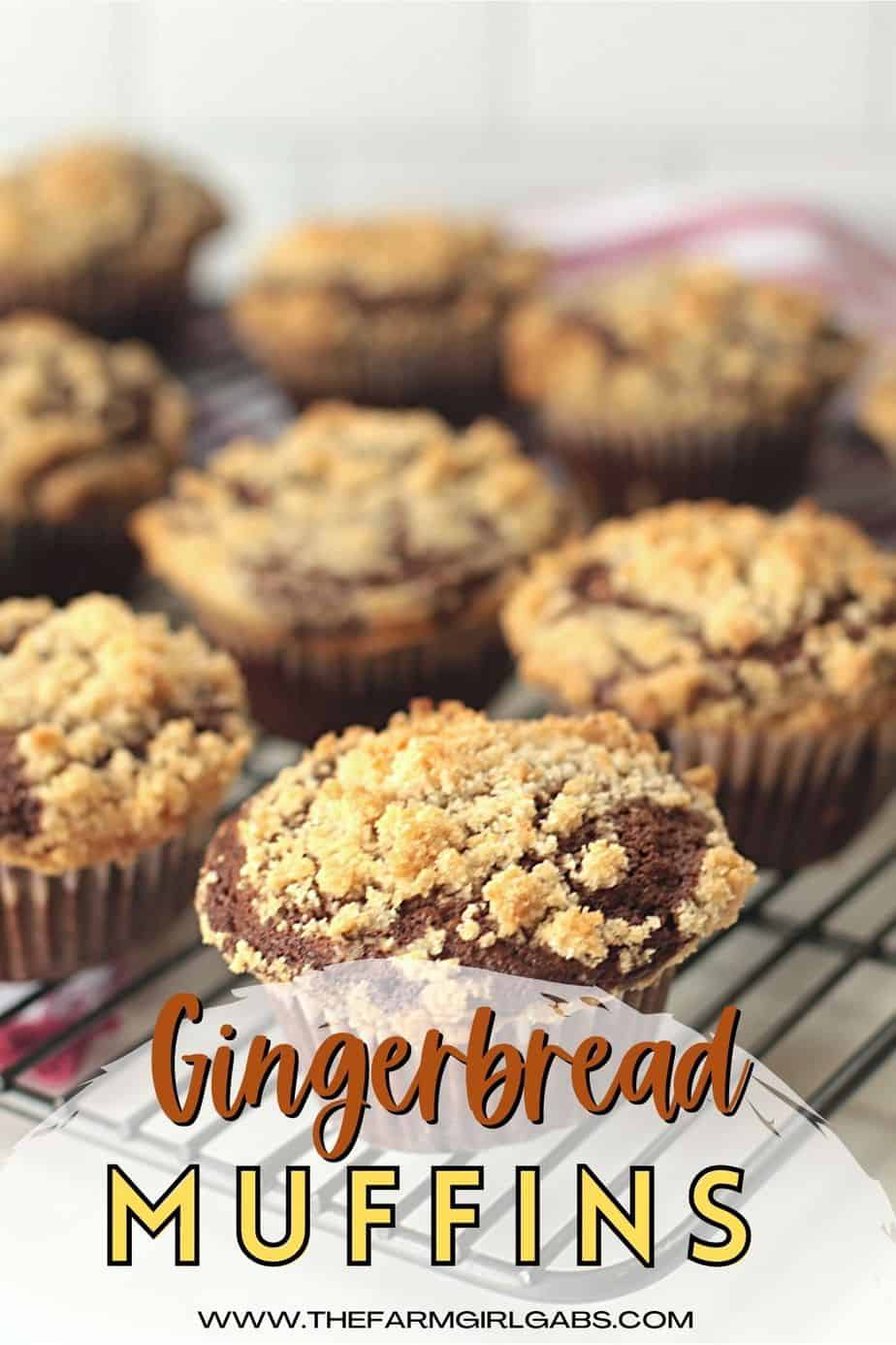 Easy, simple and perfect for the holiday season. These Gingerbread Streusel Muffins are a perfect easy muffin recipe to celebrate the upcoming holiday season. This easy muffin recipe is a delicious grab-and-go breakfast or snack idea.