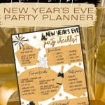 Free printable New Year's Eve Party checklist