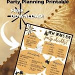 Free printable New Year's Eve Party checklist