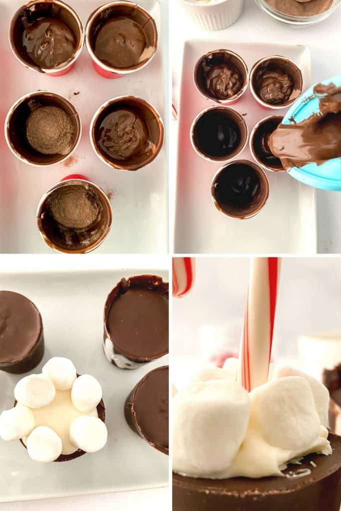 Are you a hot chocolate fan? These Hot Cocoa Bomb Cups are a fun gift to make for the holiday season. Learn how to make this easy DIY holiday food gift. Shaped like actual cups of hot cocoa, Solo Cup Chocolate Bombs are filled with hot cocoa mix, marshmallows and other delicious hot chocolate ingredients (think caramels, and peppermints).