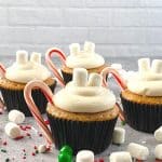 Combine the taste of your favorite warm beverage with a delicious baked cupcake treat when preparing these tasty Hot Chocolate Cupcakes. They’re the perfect dessert to serve during the holidays or winter months to your children and loved ones. This easy cupcake recipe is Santa-approved too.
