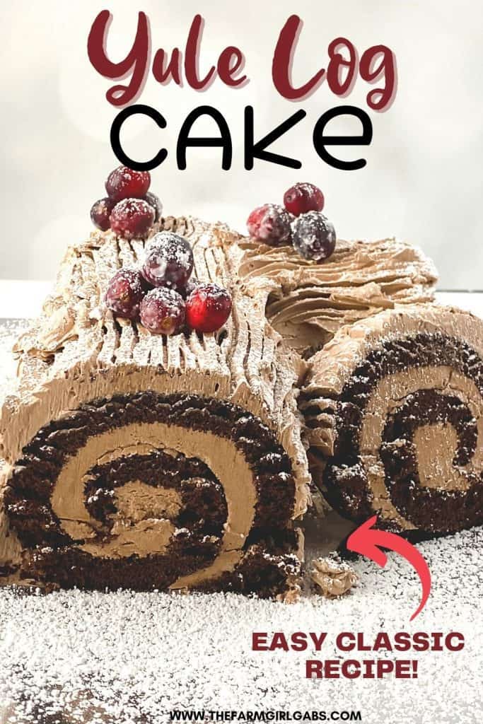 Get ready for the holidays with this fun Traditional Yule Log recipe. The Traditional Yule Log is a popular dessert commonly made during the holiday season in celebration of Christmas. The dessert consists of chocolate cake rolled with buttercream. While it looks like a giant version of a Swiss Roll, it tastes even better and is the perfect dessert to bring with you for any holiday dinners you plan on attending.