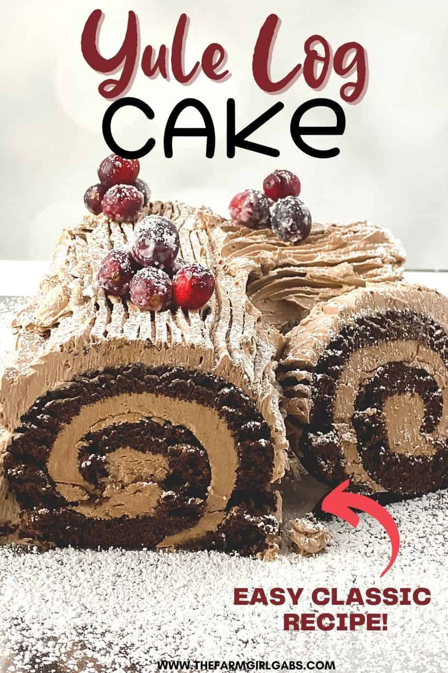 Traditional Yule Log (Bûche De Noël) The Farm Girl Gabs®