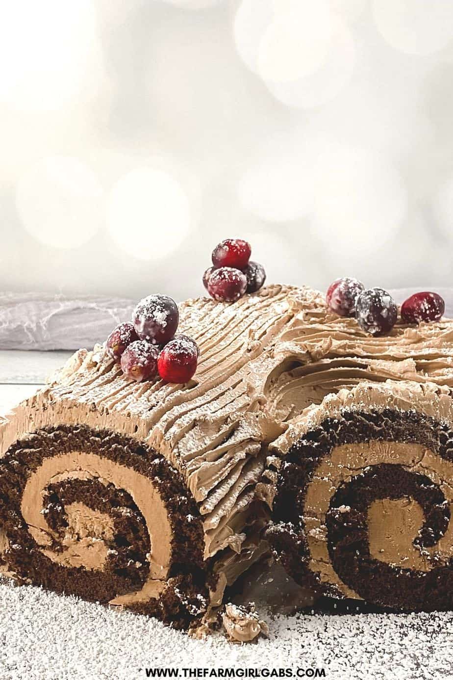 Traditional Yule Log (Bûche De Noël) The Farm Girl Gabs®