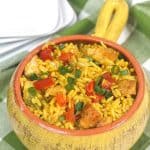 Arroz Con Pollo is a flavorful chicken and rice dish first created in Peru. You’ll prepare the chicken and rice together in the Instant Pot while adding chicken broth and assorted seasonings to it. The finished result is a tasty, homemade meal that will satisfy your craving for something delicious and unique to eat for dinner.