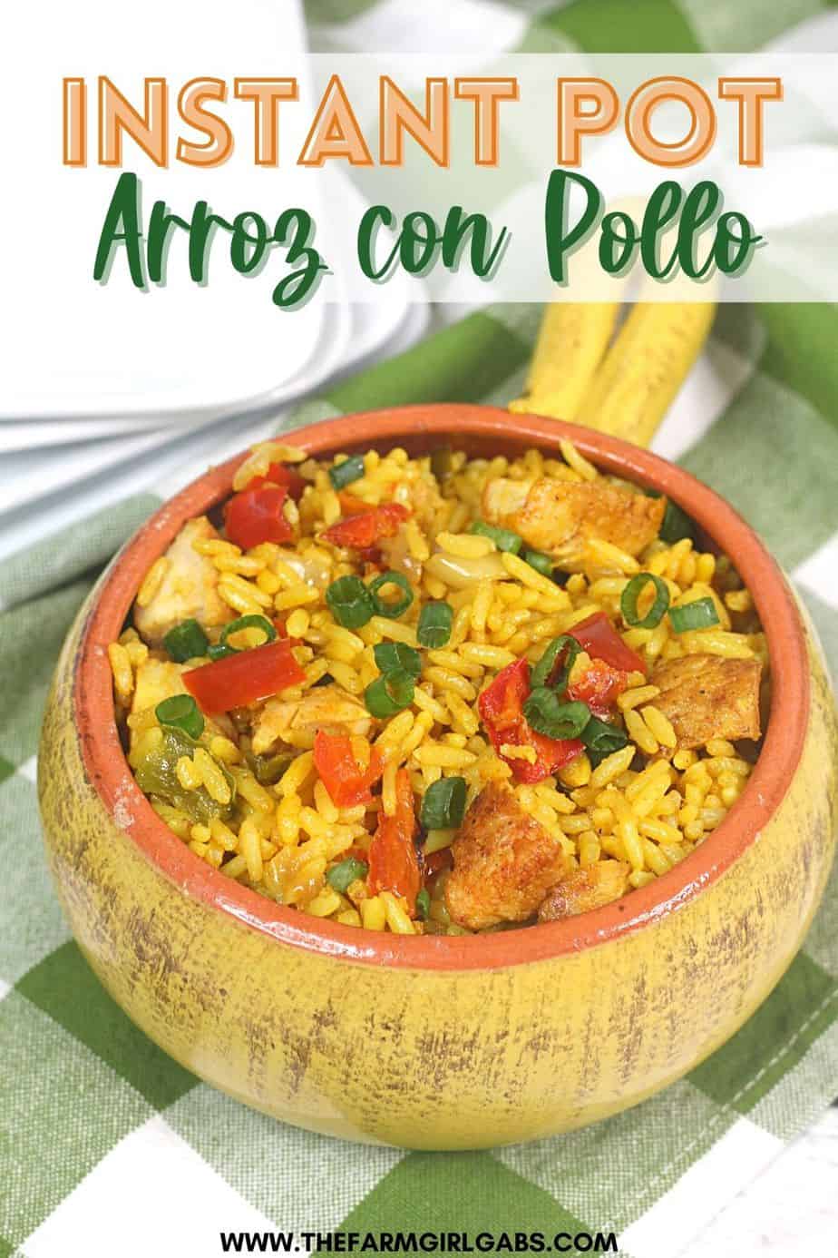 Instant Pot Arroz Con Pollo - The Farm Girl Gabs®