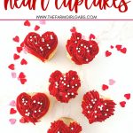 These red heart cupcakes are perfect for Valentine's Day. Learn how to make easy heart-shaped cupcakes to share with family and friends. I also share my best tips on how to freeze cupcakes in this post as well. This easy Valentine cupcake recipe is sure to win the hearts of your family and friends.