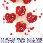 These red heart cupcakes are perfect for Valentine's Day. Learn how to make easy heart-shaped cupcakes to share with family and friends. I also share my best tips on how to freeze cupcakes in this post as well. This easy Valentine cupcake recipe is sure to win the hearts of your family and friends.