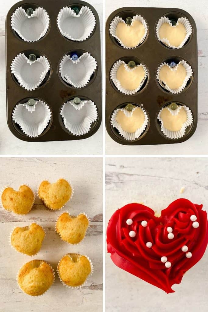 These red heart cupcakes are perfect for Valentine's Day. Learn how to make easy heart-shaped cupcakes to share with family and friends. I also share my best tips on how to freeze cupcakes in this post as well. This easy Valentine cupcake recipe is sure to win the hearts of your family and friends.