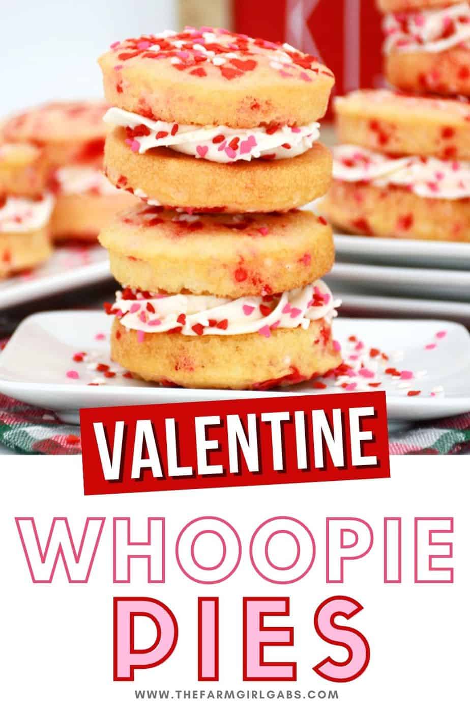 Valentine’s Day Whoopie Pies are perfect for kids and adults alike because they are basically a less messy cupcake. Plus, they are delicious and filled with festive frosting that will make your February extra fun! Read more to learn how to make this easy Whoopie Pie recipe.