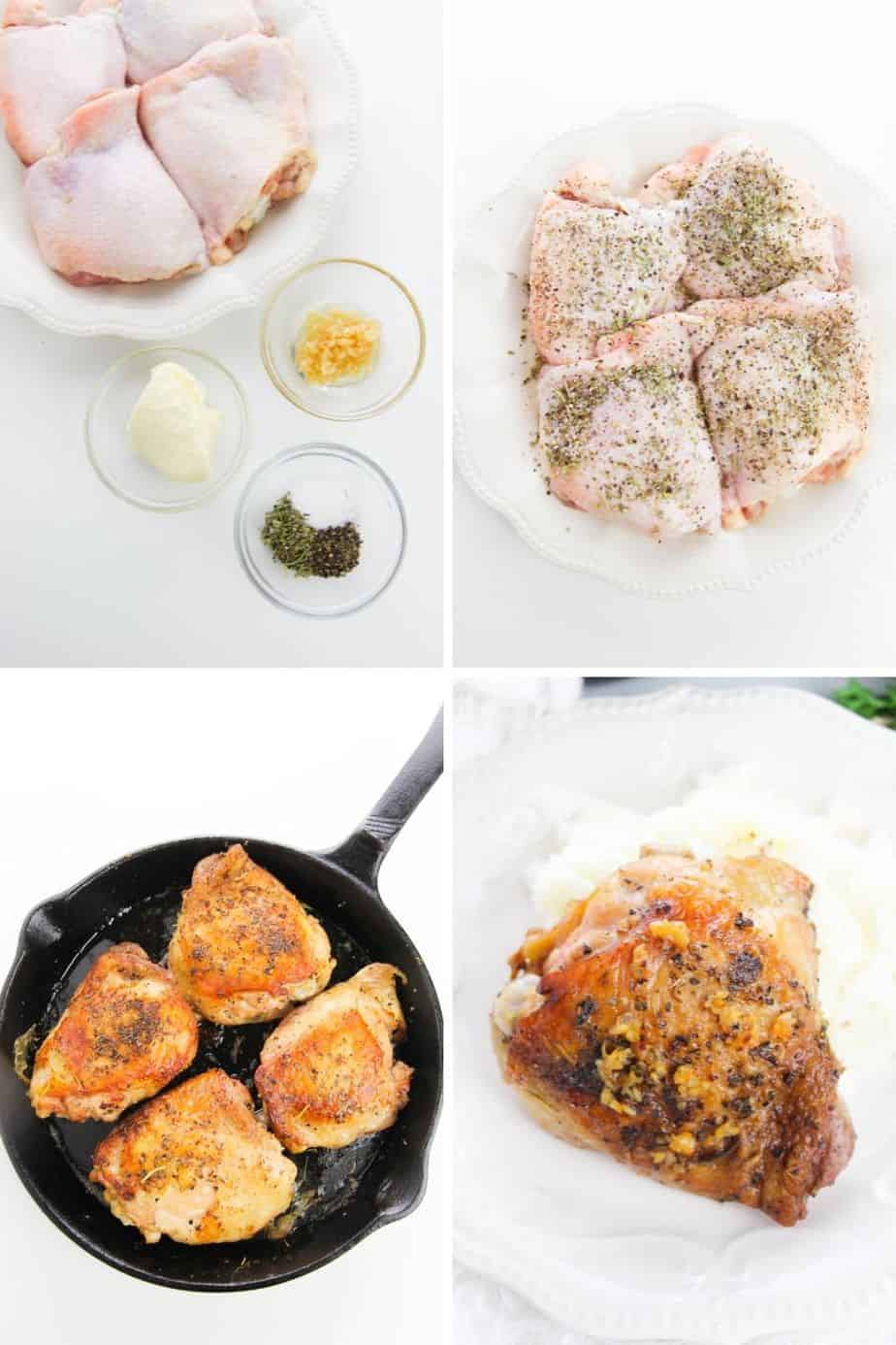 Garlic Chicken Thighs - The Farm Girl Gabs®