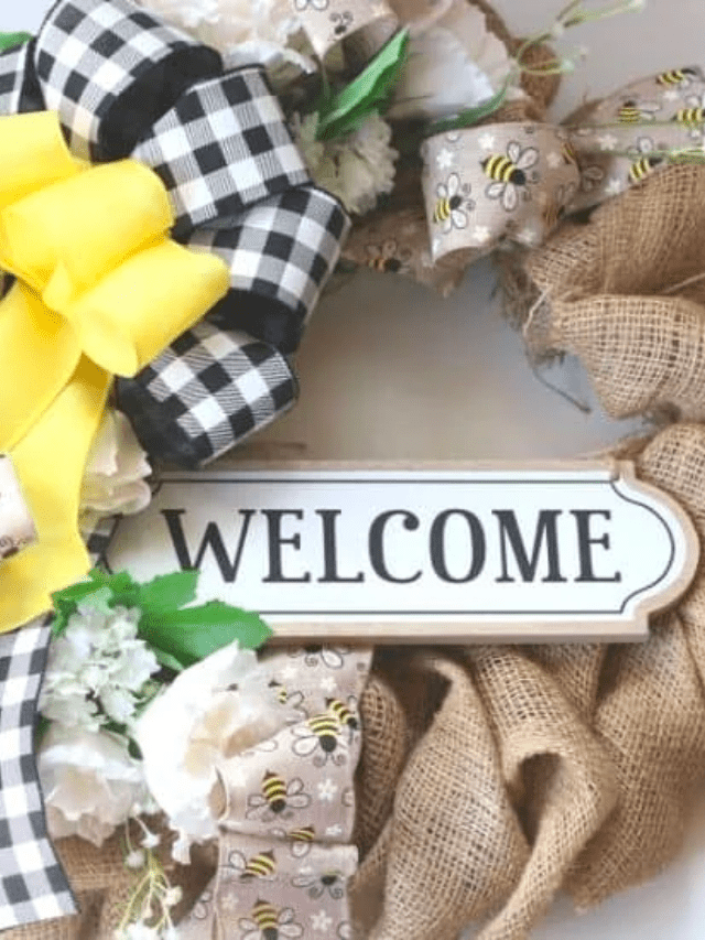 Rustic Farmhouse Welcome Wreath for Spring Story - The Farm Girl Gabs®