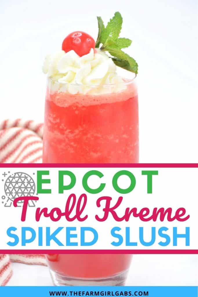 When you can't drink around the world at Epcot, you can make this Copycat Epcot Troll Kreme Spiked Slush at home instead. This easy drink recipe is a copycat version of the Norway Troll Kreme you can find in Epcot. If you haven't tried this on your recent Walt Disney World trip, you can make it at home instead.