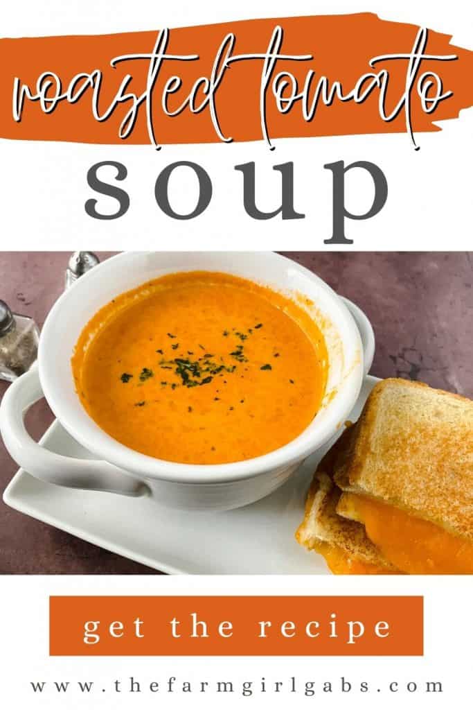 Satisfy your craving for something comforting and flavorful with this delicious Roasted Tomato Soup. Not only is it full of flavor, but it’s also easy to prepare and perfect for lunch, dinner, or even an appetizer. This easy homemade tomato soup recipe goes perfectly with a grilled cheese sandwich. This easy soup recipe is perfect for your lunch or dinner meal plan. It's the ultimate comfort food recipe.
