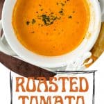 Satisfy your craving for something comforting and flavorful with this delicious Roasted Tomato Soup. Not only is it full of flavor, but it’s also easy to prepare and perfect for lunch, dinner, or even an appetizer. This easy homemade tomato soup recipe goes perfectly with a grilled cheese sandwich. This easy soup recipe is perfect for your lunch or dinner meal plan. It's the ultimate comfort food recipe.