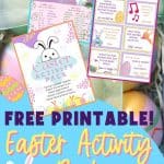 Easter fun for kids of all ages. Have a hopping Easter celebration with this free Easter Printable Pack. These Free Easter printables will keep the kids entertained for hours. You can download this free Easter Activity pack for the kids. These printable Easter activities are fun way for the entire family to have fun during the Easter holiday. This printable activity packet is great to stick in an Easter basket too. It's packed with fun games and ideas to keep everyone busy.