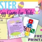 Add some fun to your Easter Celebration. Download this free printable Easter Dice Game and see who will be a winner.
