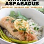Simple and delicious is the perfect way to describe this easy Sheet Pan Honey Lemon Chicken & Asparagus recipe. This tasty chicken recipe is a simple and flavorful weeknight dinner. It's the perfect meal-in-one! This is an easy sheet pan recipe.