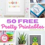 I'm sharing the "freebie" love today. Below you will find a huge selection of free pretty printables you can download at home. Scroll down and you will find everything from free gift tags to coloring pages for kids. What are you waiting for? Start downloading!