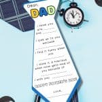 Father's Day is just around the corner. Grab one of these 50 FREE Father's Day Printables so the kids can show dad some love on this special day. This collection of free printables for father's day includes cards, coloring pages, coupons, gift ideas, and more!