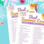 Keep the kids entertained during their break from school with this fun Summer Bucket List For Families. This free summer printable has a ton of fun and enjoyable things to do as a family to bond and make memories together.
