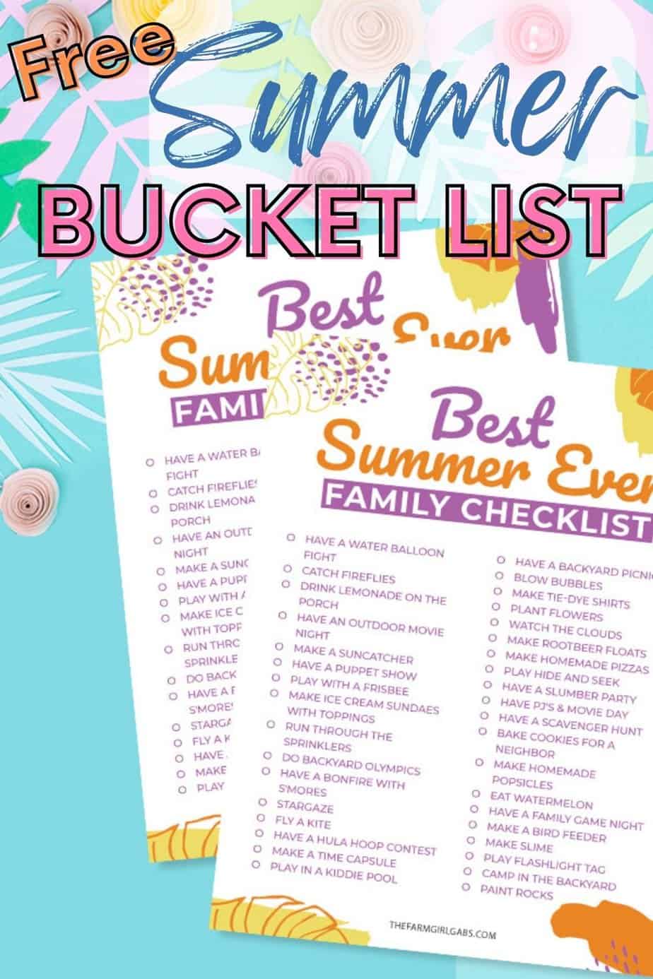 Summer Bucket List For Families - The Farm Girl Gabs®