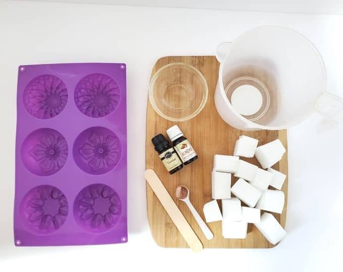 Give the gift of homemade Coconut Almond Soap Bars with this simple recipe. There’s nothing quite as enjoyable as using fresh, natural soap that smells good and soothes the body. Learn how to make homemade soap. It's easy and fun!