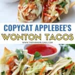 Applebee’s Copycat Wonton Chicken Tacos