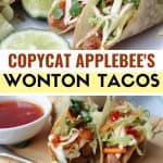 Applebee’s Copycat Wonton Chicken Tacos