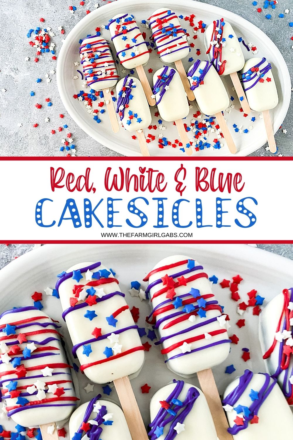 Feeling festive and looking for the perfect treat to prepare for the holidays? Try these tasty and fun Red, White & Blue Cakesicles that are sure to be a huge hit at any gathering you host with your family and friends. Follow this easy step-by-step guide to teach you how to make your own cakesicles. Try this patriotic dessert for your upcoming party.