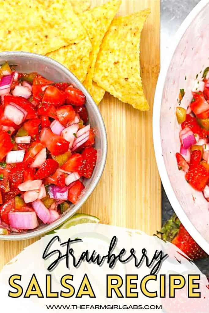 If you’re looking for a zesty, slightly sweet treat to eat with your favorite tortilla trips, try this delicious Strawberry Salsa. It’s light, refreshing, and super flavorful. It's the perfect summer salsa recipe to sink your teeth into.