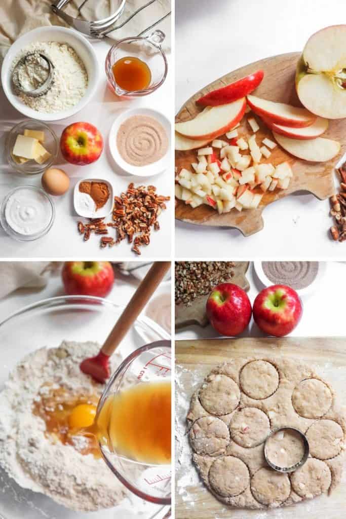 Make these perfectly flaky and flavorful Apple Cider County Scones using this simple recipe. These apple scones will melt in your mouth and are perfect for pairing with a warm or cold beverage in the morning! These scones are a great fall baking recipe when apples are in season. But, they can be made year-round too.