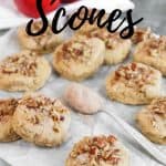 Make these perfectly flaky and flavorful Apple Cider County Scones using this simple recipe. These apple scones will melt in your mouth and are perfect for pairing with a warm or cold beverage in the morning! These scones are a great fall baking recipe when apples are in season. But, they can be made year-round too.